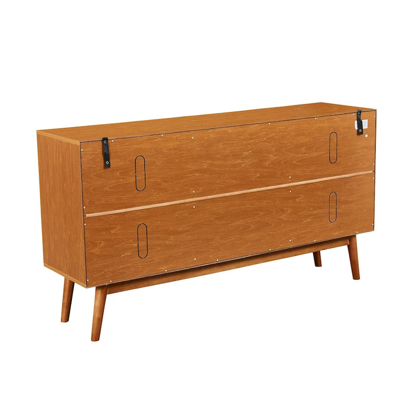Wood Grain TV Stand & Entertainment Center for TVs up to 65"