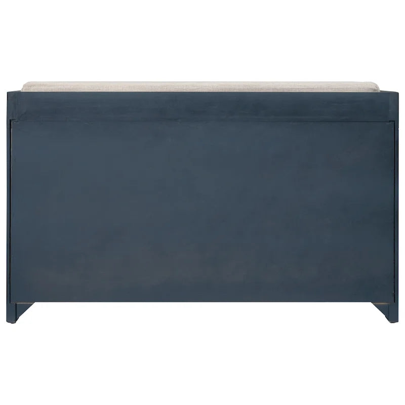Upholstered Storage Bench with 2 Drawers & Removable Basket