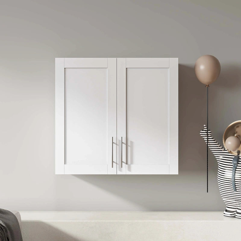 Stackable Wall Mounted Storage Cabinet – White