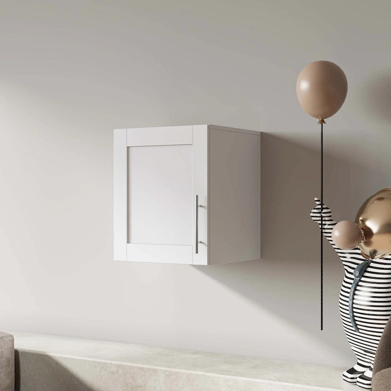 Stackable Wall Mounted Storage Cabinet – White