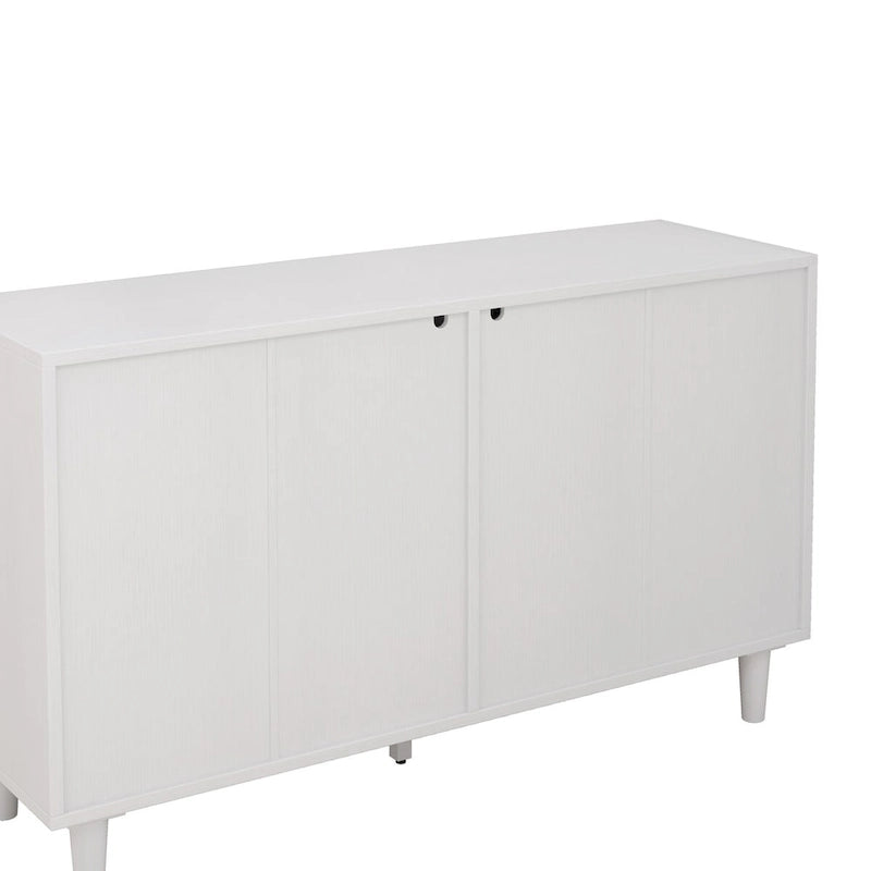 6-Drawer Rattan Dresser with Wood Frame