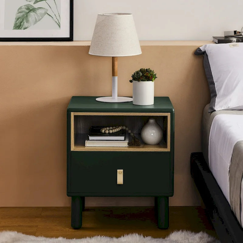 Nordic Style Bedside Table with Single Drawer