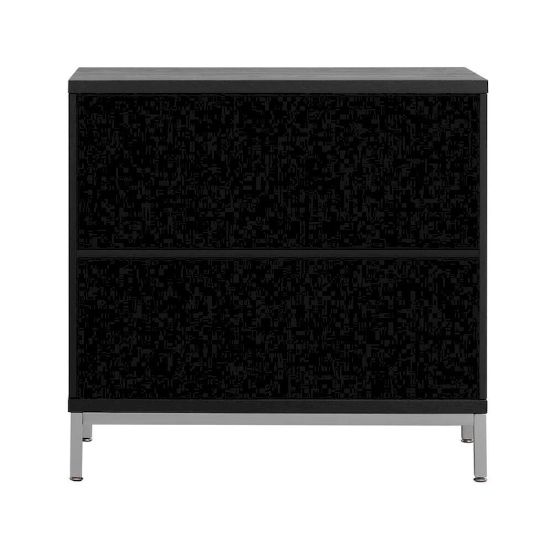 Wood Grain Sideboard Cabinet with Adjustable Shelves & Metal Legs