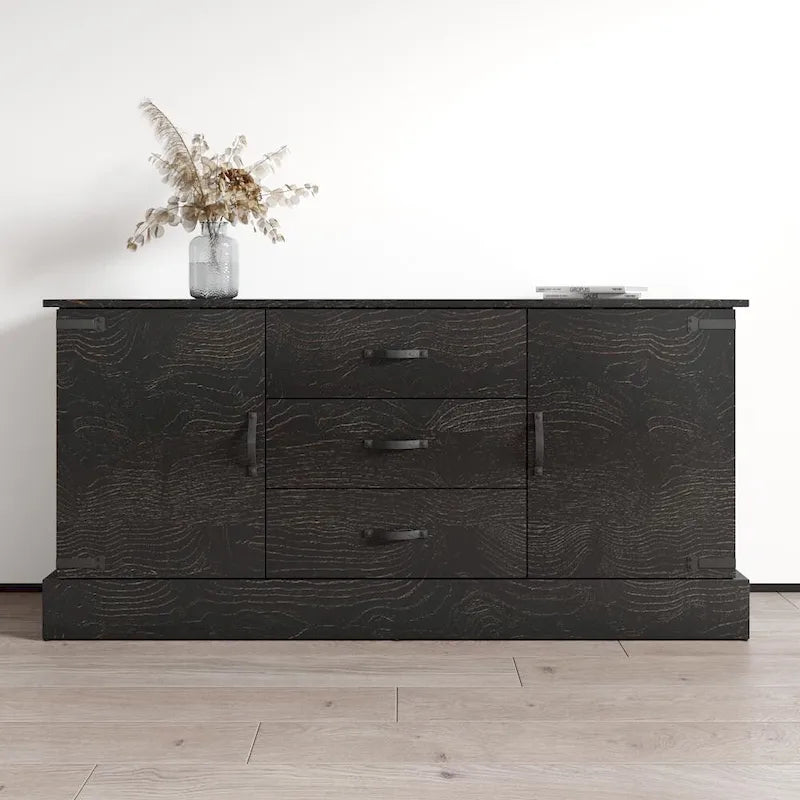 Modern Matte Finish Sideboard Buffet Cabinet – 63 Inch Wide
