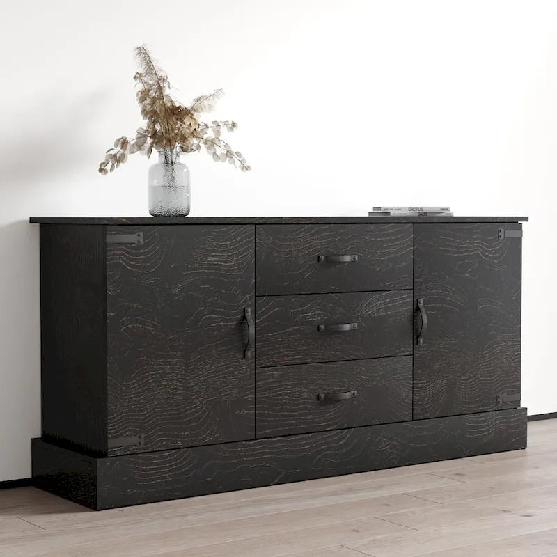 Modern Matte Finish Sideboard Buffet Cabinet – 63 Inch Wide