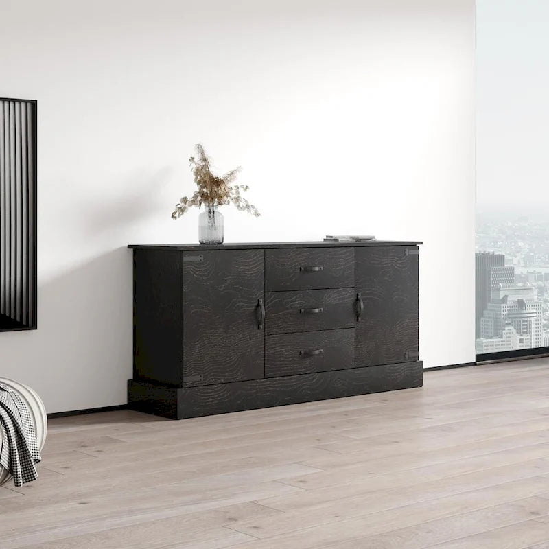 Modern Matte Finish Sideboard Buffet Cabinet – 63 Inch Wide