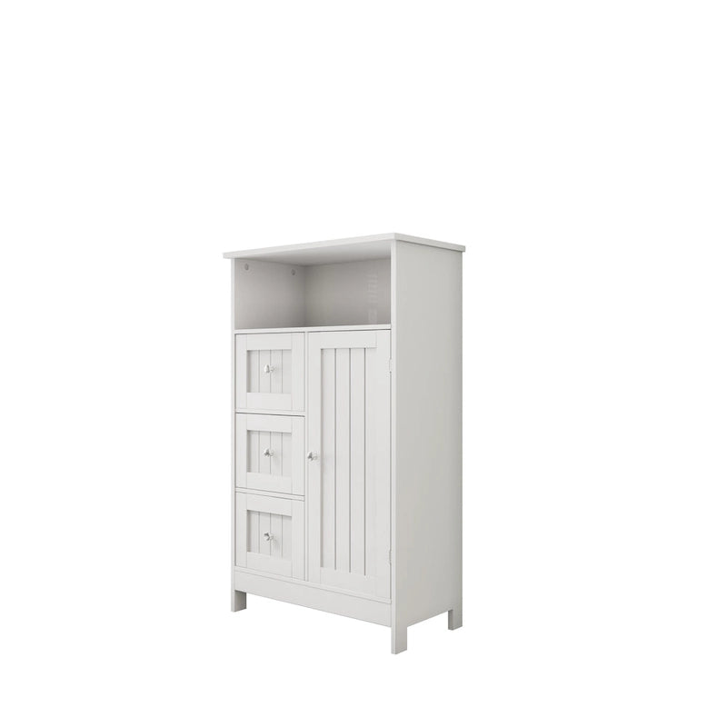 3-Drawer Storage Cabinet with Cabinet Door & Shelf