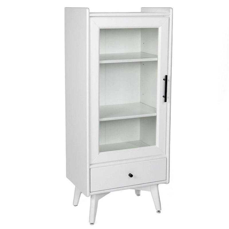 Freestanding Bathroom Storage Cabinet with Adjustable Shelves & Raised Feet