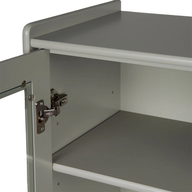 Freestanding Bathroom Storage Cabinet with Adjustable Shelves & Raised Feet