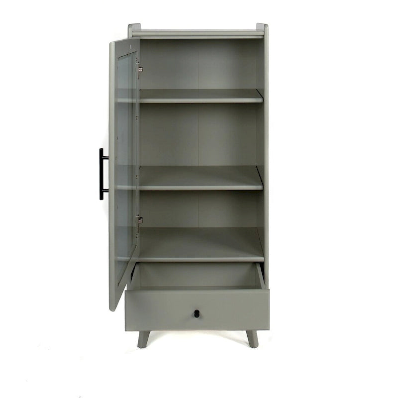 Freestanding Bathroom Storage Cabinet with Adjustable Shelves & Raised Feet